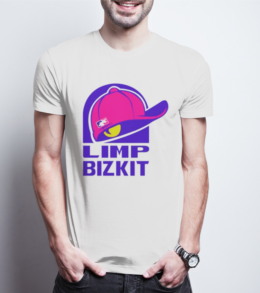 Limp Bizkit Logo With Pink Hat And Taco Bell T-Shirt