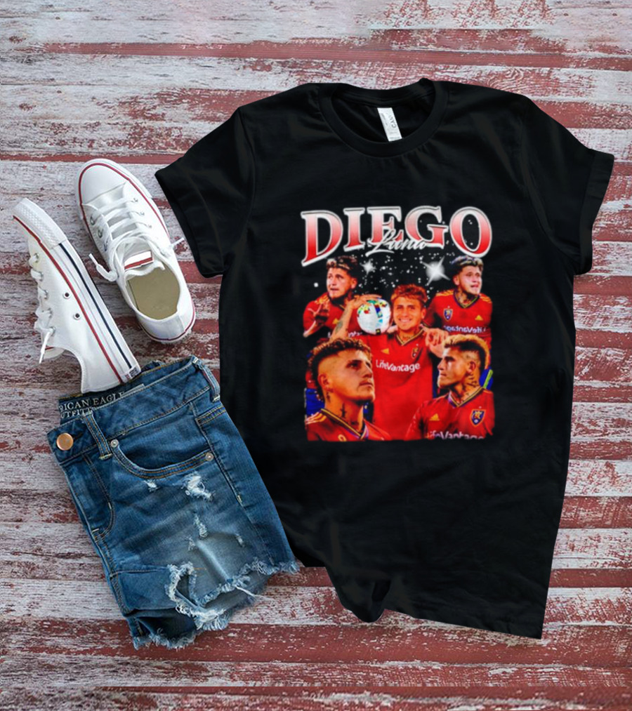 Diego Luna Real Salt Lake Soccer Star Bootleg T-Shirt