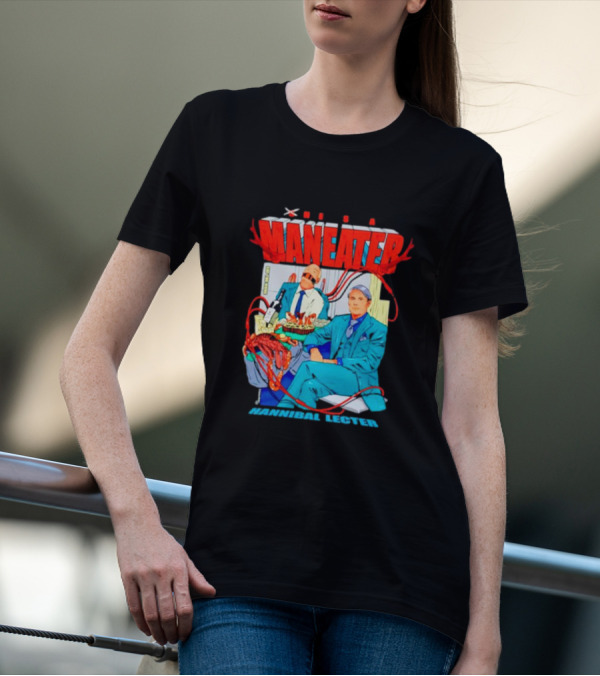 Maneater Hannibal Lecter Vintage Comic T-Shirt