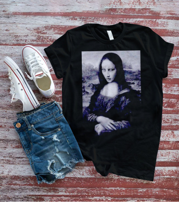 Mona Manson Gothic Pop Art Painting Fusion T-Shirt