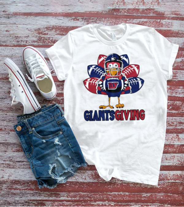 New York Giants Turkey Football Giantsgiving Thanksgiving T-Shirt