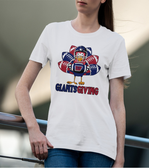 New York Giants Turkey Football Giantsgiving Thanksgiving T-Shirt
