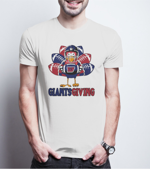New York Giants Turkey Football Giantsgiving Thanksgiving T-Shirt
