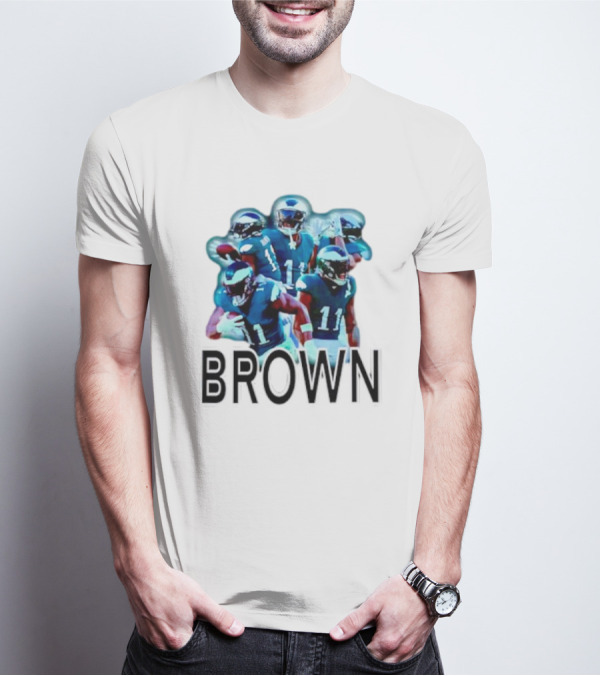 Philadelphia Eagles AJ Brown NFL Football T-Shirt