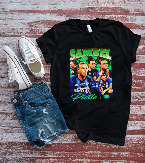 Samuel Piette Soccer Montage BMO Blue Jersey T-Shirt