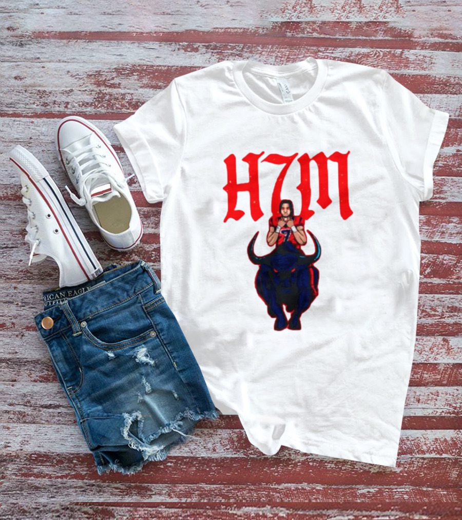 H7M CJ Stroud Houston Texans Bull T-Shirt