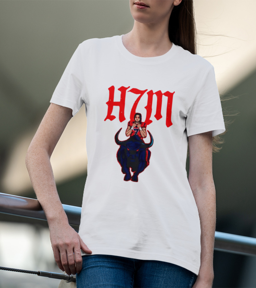 H7M CJ Stroud Houston Texans Bull T-Shirt