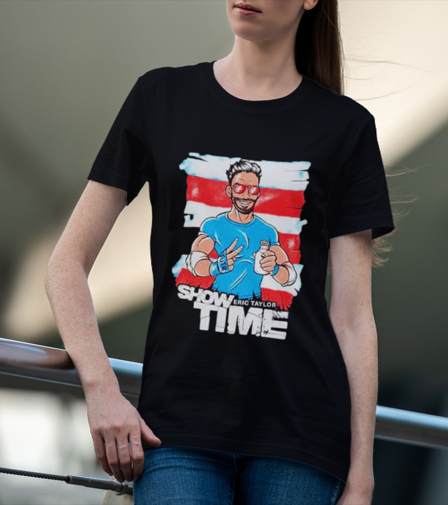 Eric Taylor Show Time Peace Pose And Drink T-Shirt