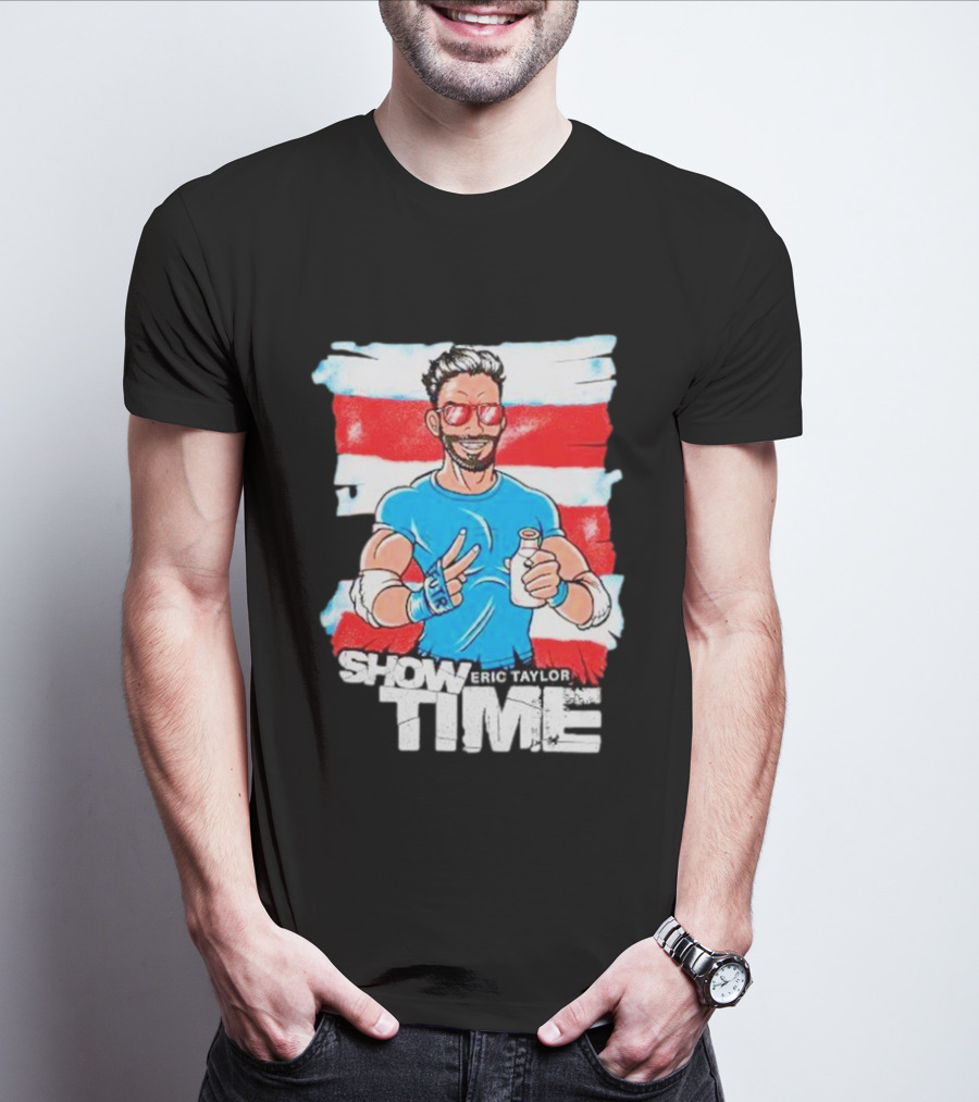 Eric Taylor Show Time Peace Pose And Drink T-Shirt