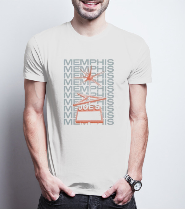 Memphis Joe's Retro Graphic Style With Starburst T-Shirt