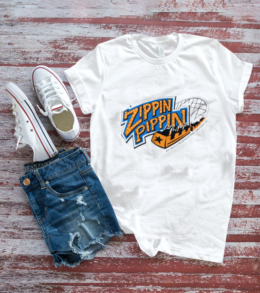 Zippin Pippin Roller Coaster Retro T-Shirt