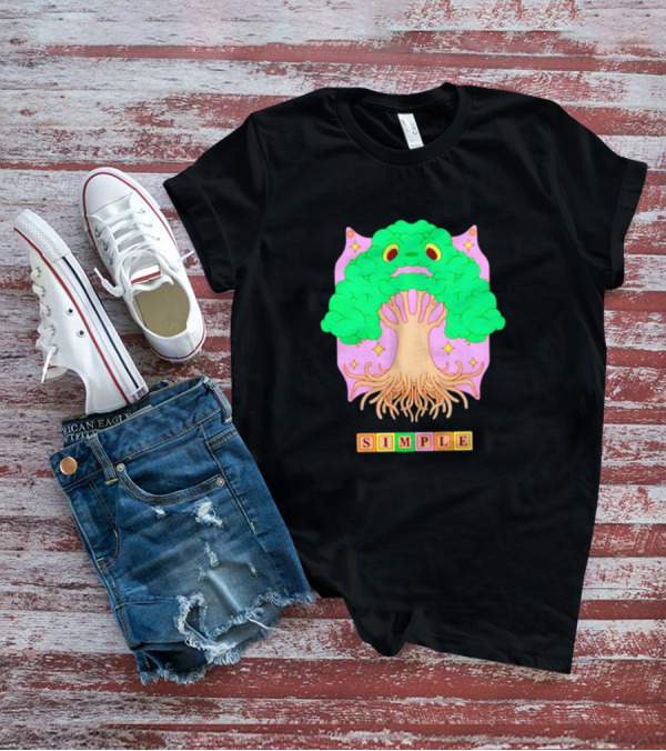 Simple Tree World Blocks Bright T-Shirt