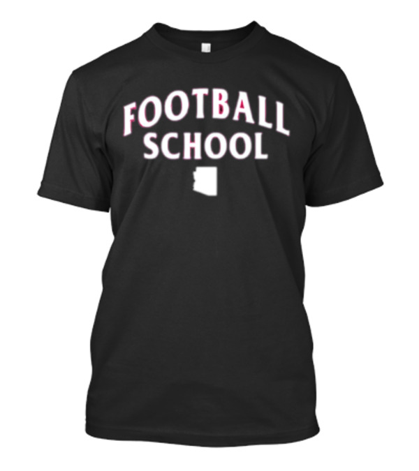 Football School Arizona State Shape T-Shirt