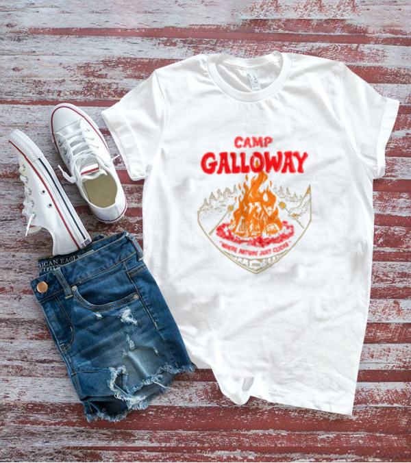 Camp Galloway When Nature Just Clicks 1985 Fire And Mountains T-Shirt
