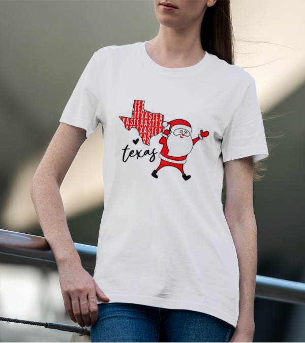 Texas Santa Claus Christmas Cheer T-Shirt