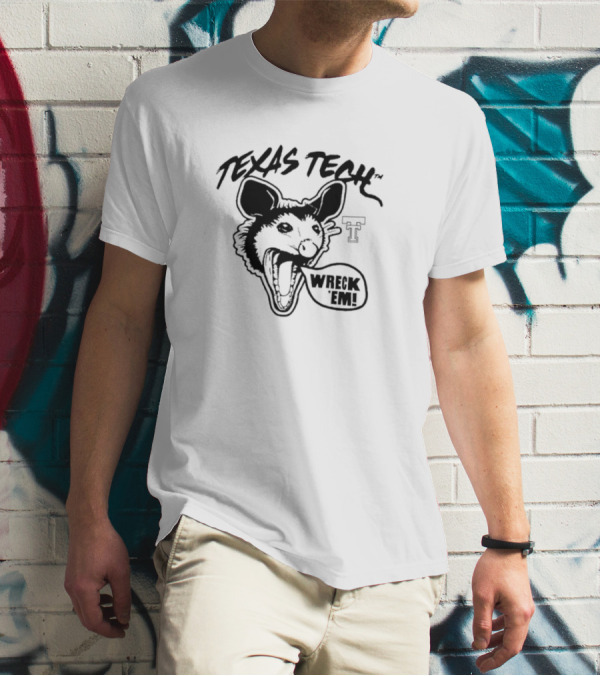 Texas Tech Red Opossums Wreck 'Em T-Shirt