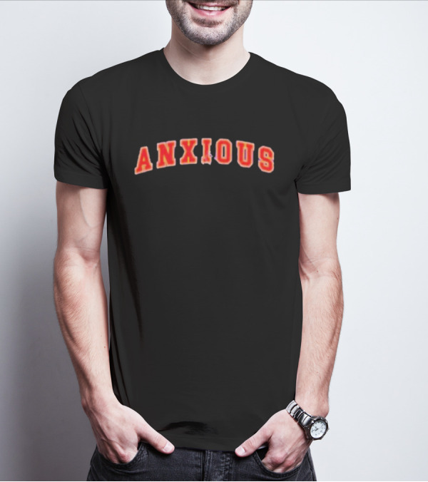 Tom Cardy Anxious Arch Red Text Merch T-Shirt