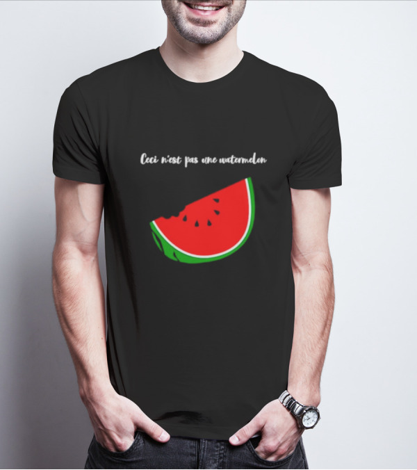 Ceci N’est Pas Une Watermelon Slice Magritte T-Shirt