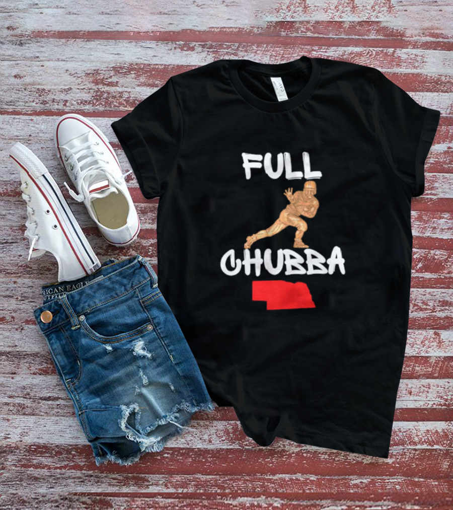 Full Chubba Nebraska Football Running T-Shirt