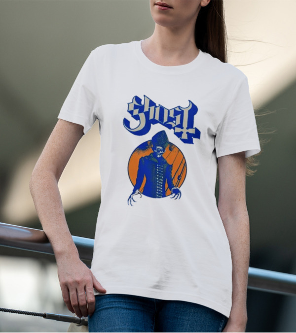 Ghost Band Blue Orange Skeleton Clown Raglan T-Shirt