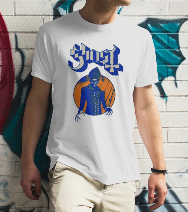 Ghost Band Blue Orange Skeleton Clown Raglan T-Shirt