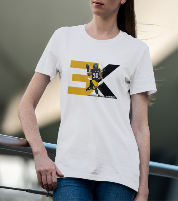 Jaylen Warren 3K 30 Pittsburgh Steelers T-Shirt
