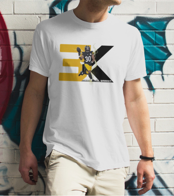 Jaylen Warren 3K 30 Pittsburgh Steelers T-Shirt