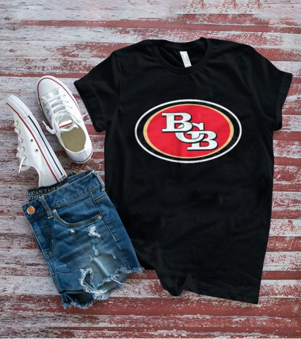 San Francisco 49ers BCB Initials Red Oval T-Shirt