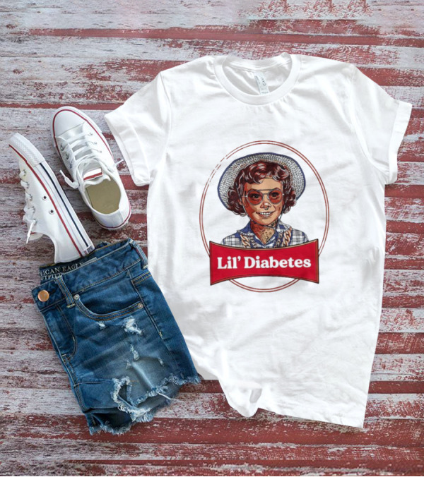 Lil’ Diabetes Retro Kid With Hat And Glasses T-Shirt