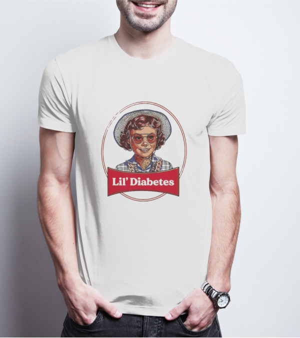 Lil’ Diabetes Retro Kid With Hat And Glasses T-Shirt