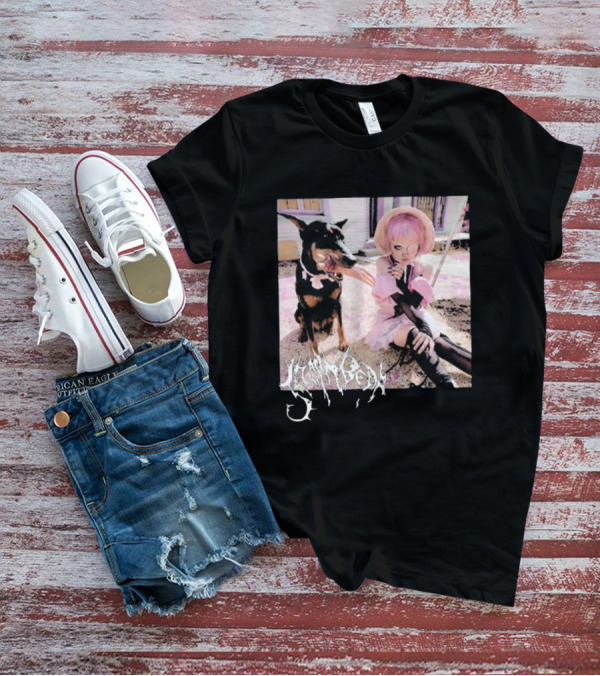 Jazmin Bean Yandere Aesthetic Pink Wig Dog T-Shirt