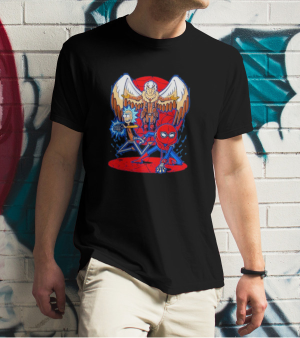 Rick Morty Spider-Man Vulture Mashup T-Shirt