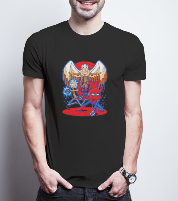 Rick Morty Spider-Man Vulture Mashup T-Shirt