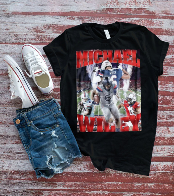 Michael Wiley Arizona Wildcats Football Dynamic On-Field Action T-Shirt