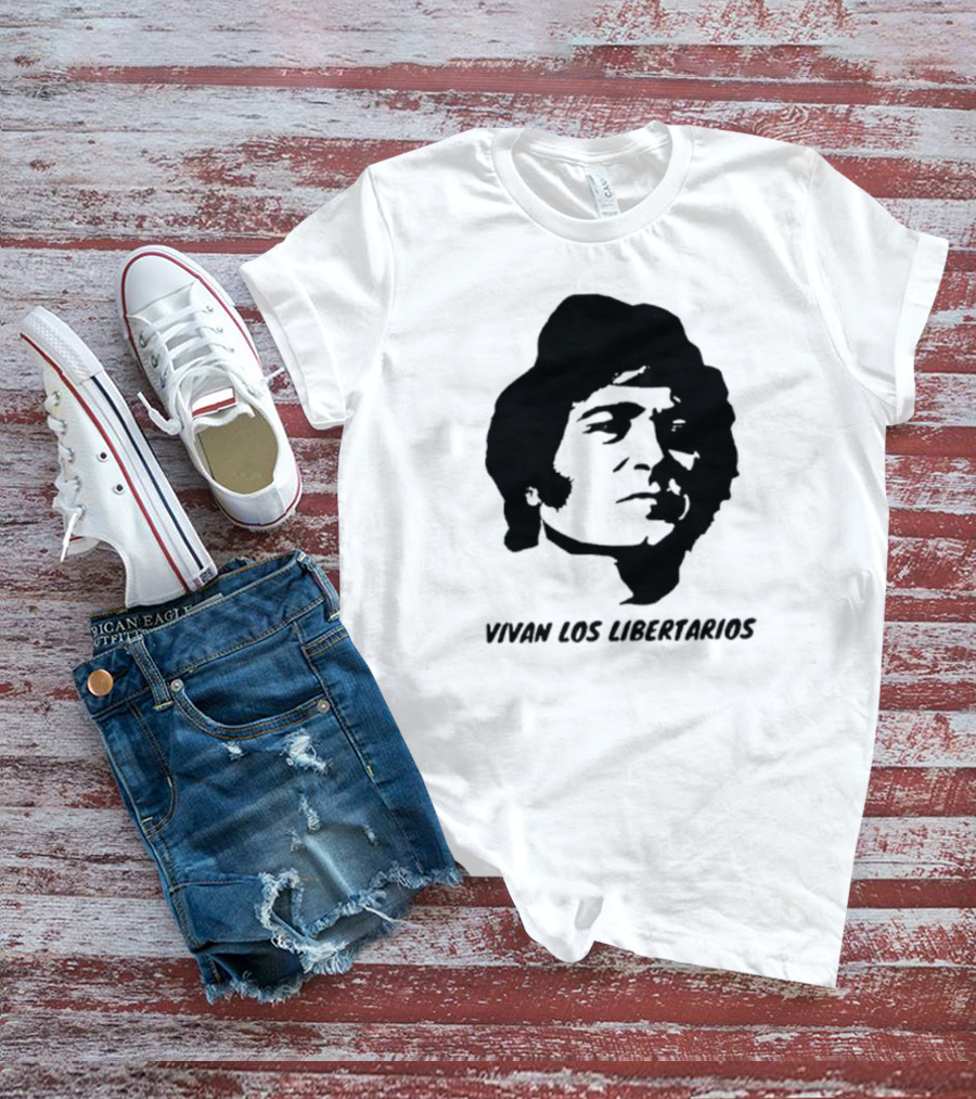 Vivan Los Libertarios Victor Jara Tribute Text T-Shirt