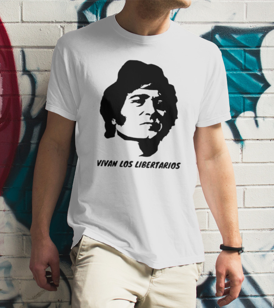 Vivan Los Libertarios Victor Jara Tribute Text T-Shirt