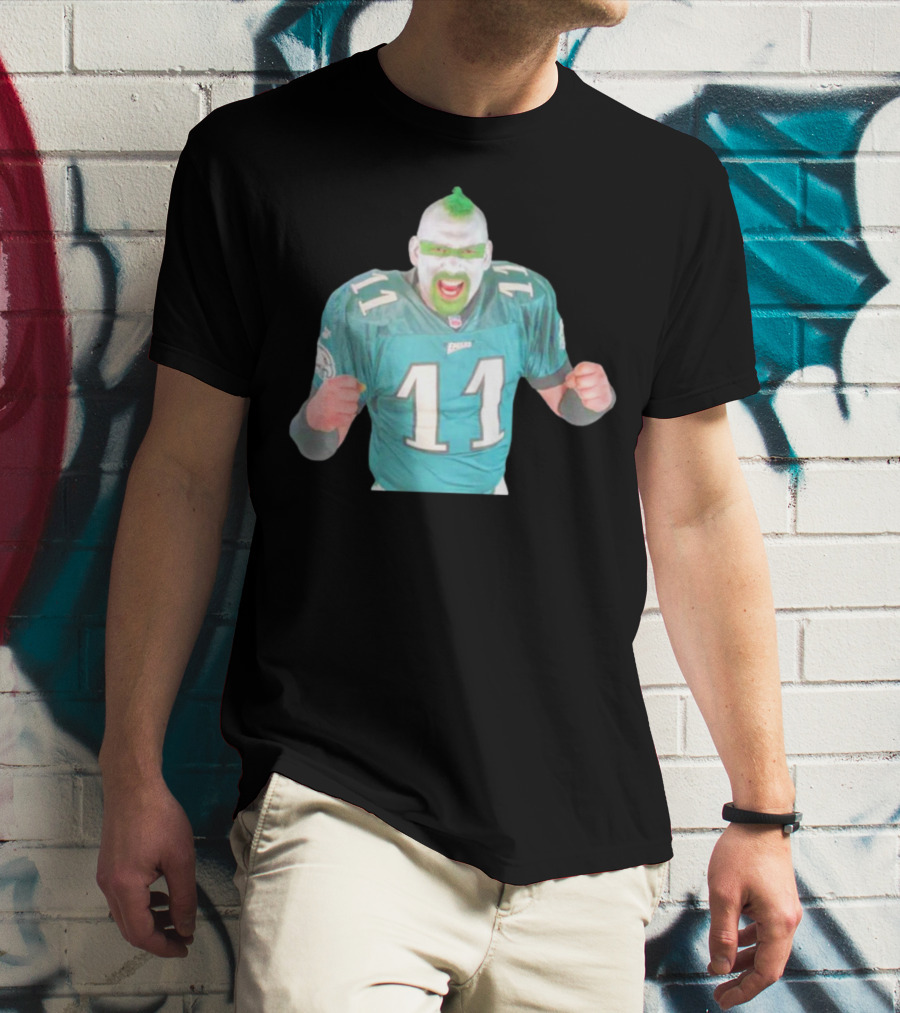 Jamie Pagliei The Philly Sports Fanatic In Eagles Jersey 11 T-Shirt