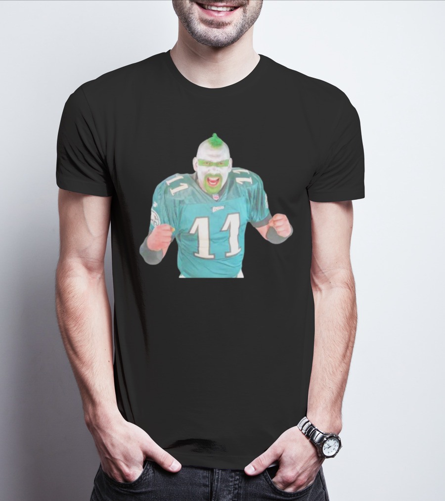 Jamie Pagliei The Philly Sports Fanatic In Eagles Jersey 11 T-Shirt