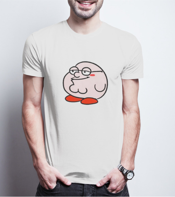 Peter Griffin Kirby Crossover Parody Character Mashup T-Shirt