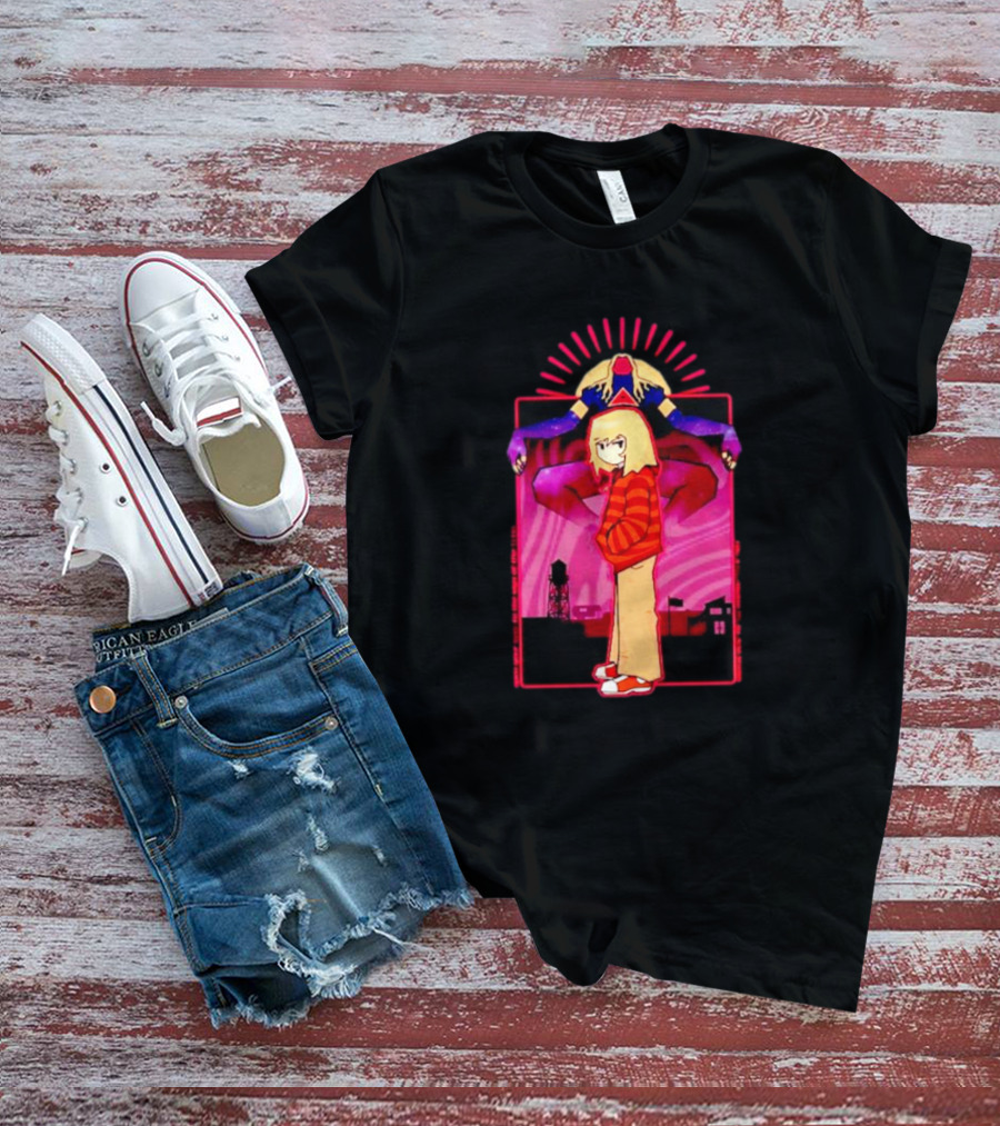 Rory Soul Survivor Animation Character With Oversized Hoodie And Cosmic Creature T-Shirt
