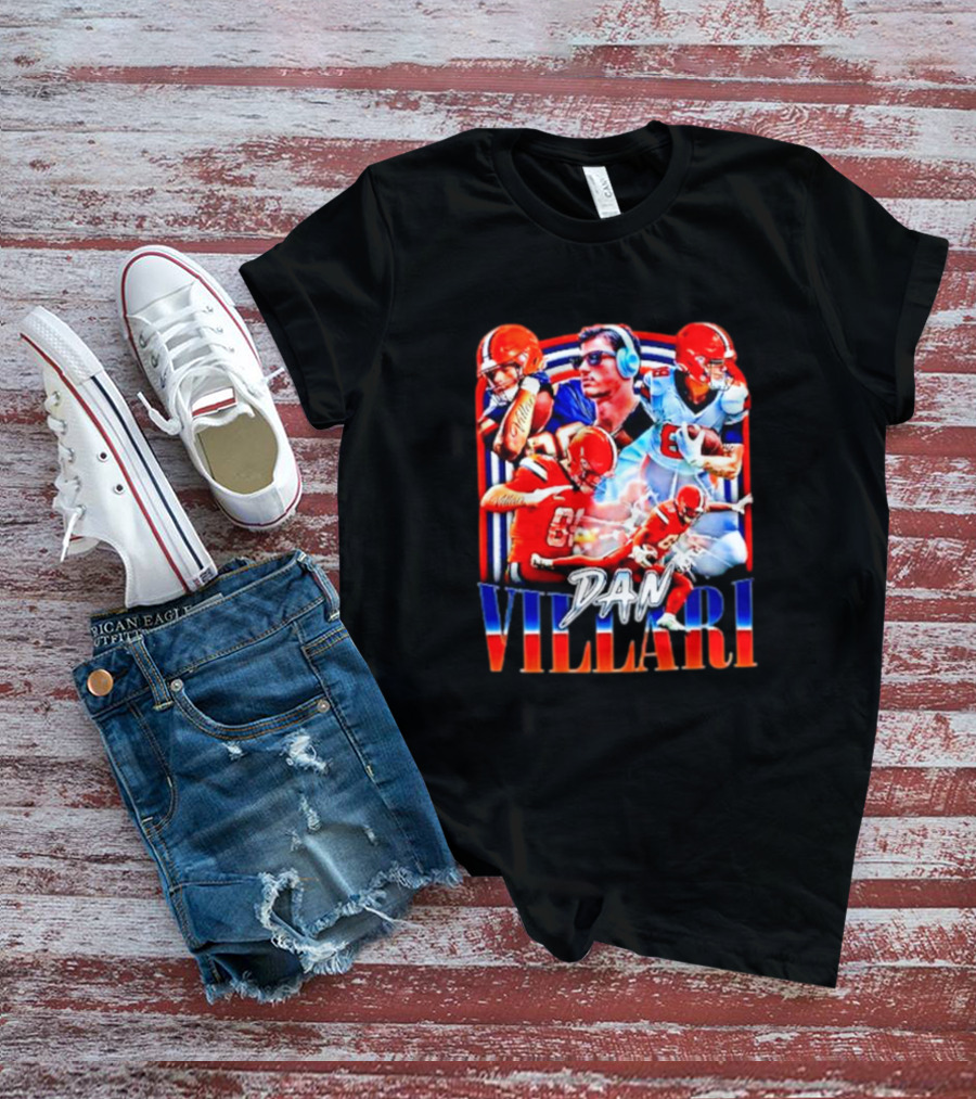 Syracuse University Dan Villari Football Action Collage T-Shirt