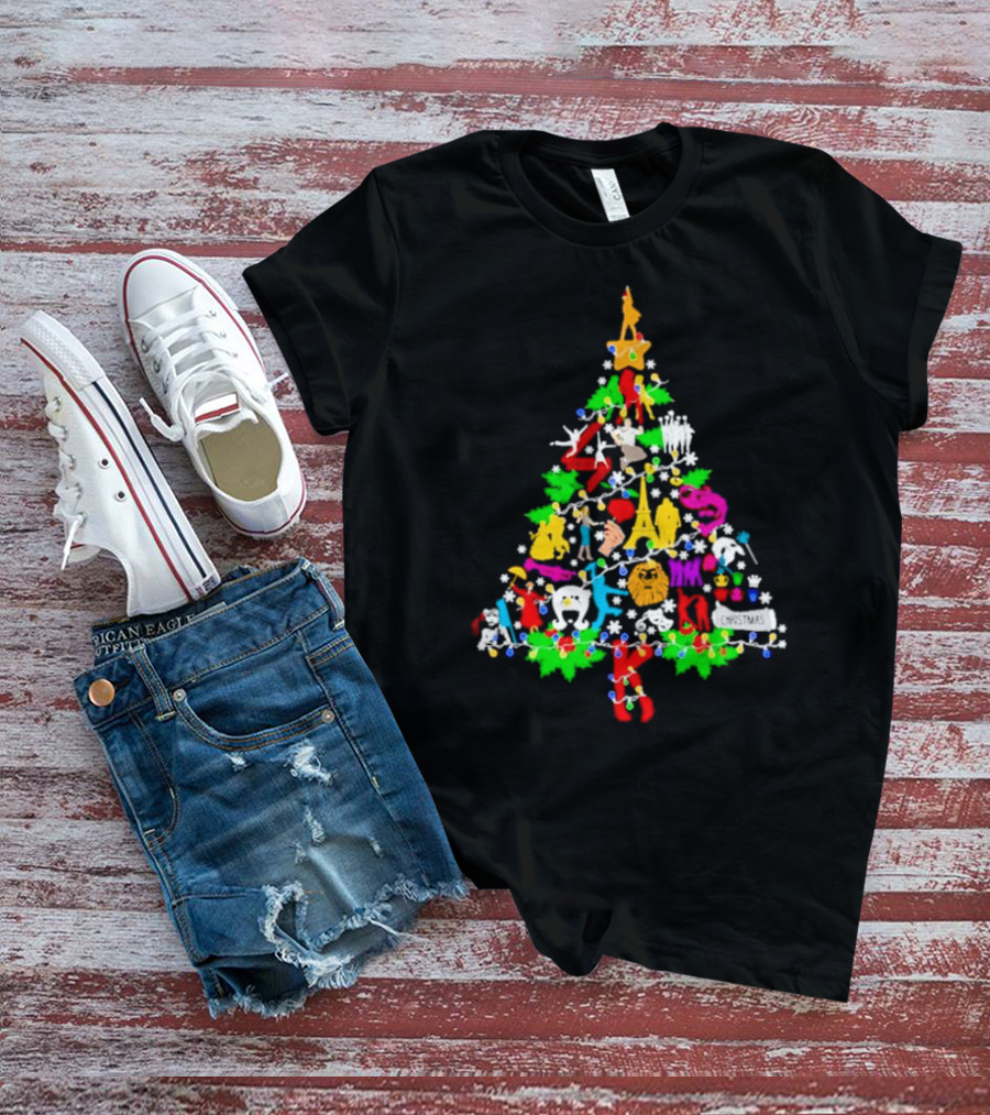 Broadway Musical Icons Christmas Tree T-Shirt