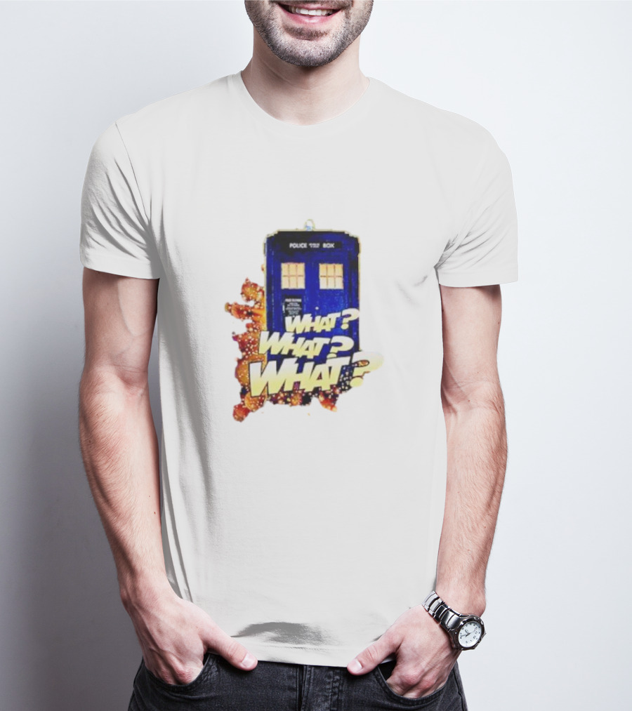 Police Public Call Box What What What TARDIS Doctor Who T-Shirt