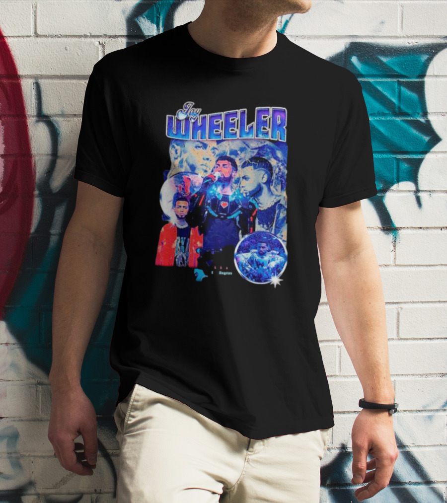 Jay Wheeler Multicolor Concert Collage And Portraits T-Shirt