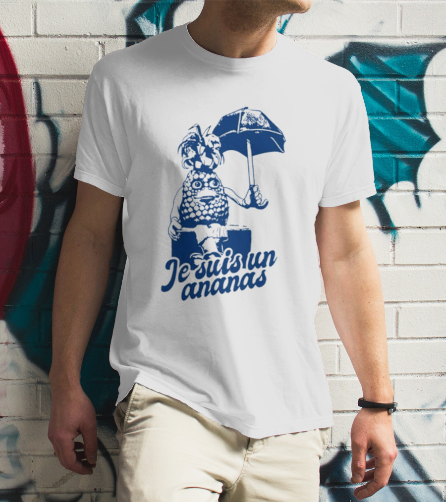 Je Suis Un Ananas Avec Parapluie Et Personnage Humoristique T-Shirt