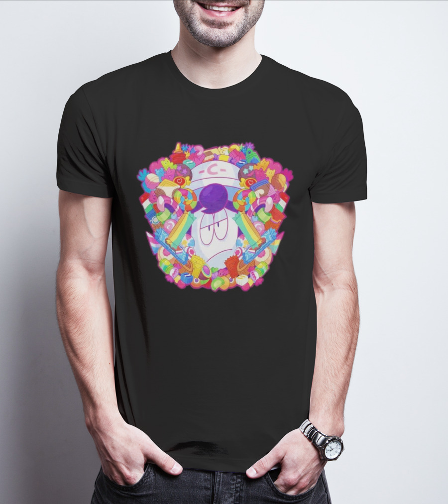 Overwhelming Sweet Colorful Candy Explosion T-Shirt