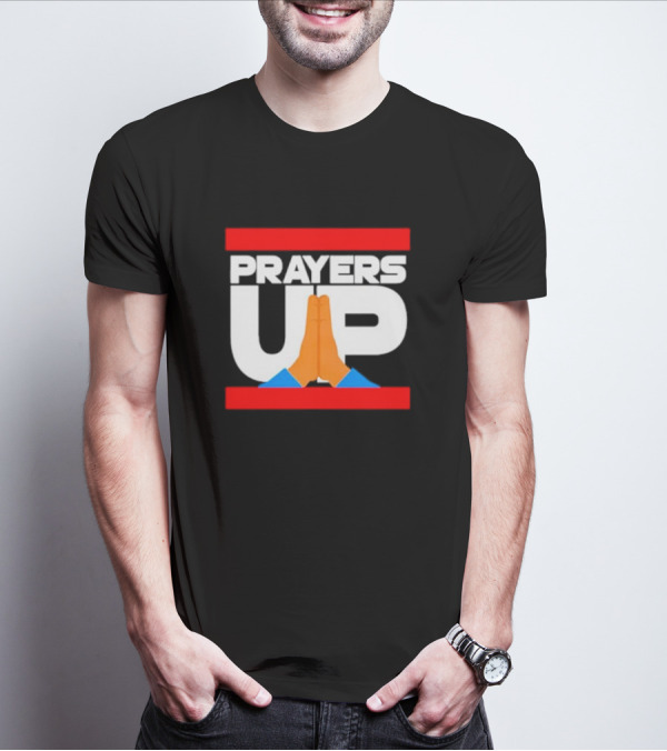 Prayers Up Hands Together T-Shirt