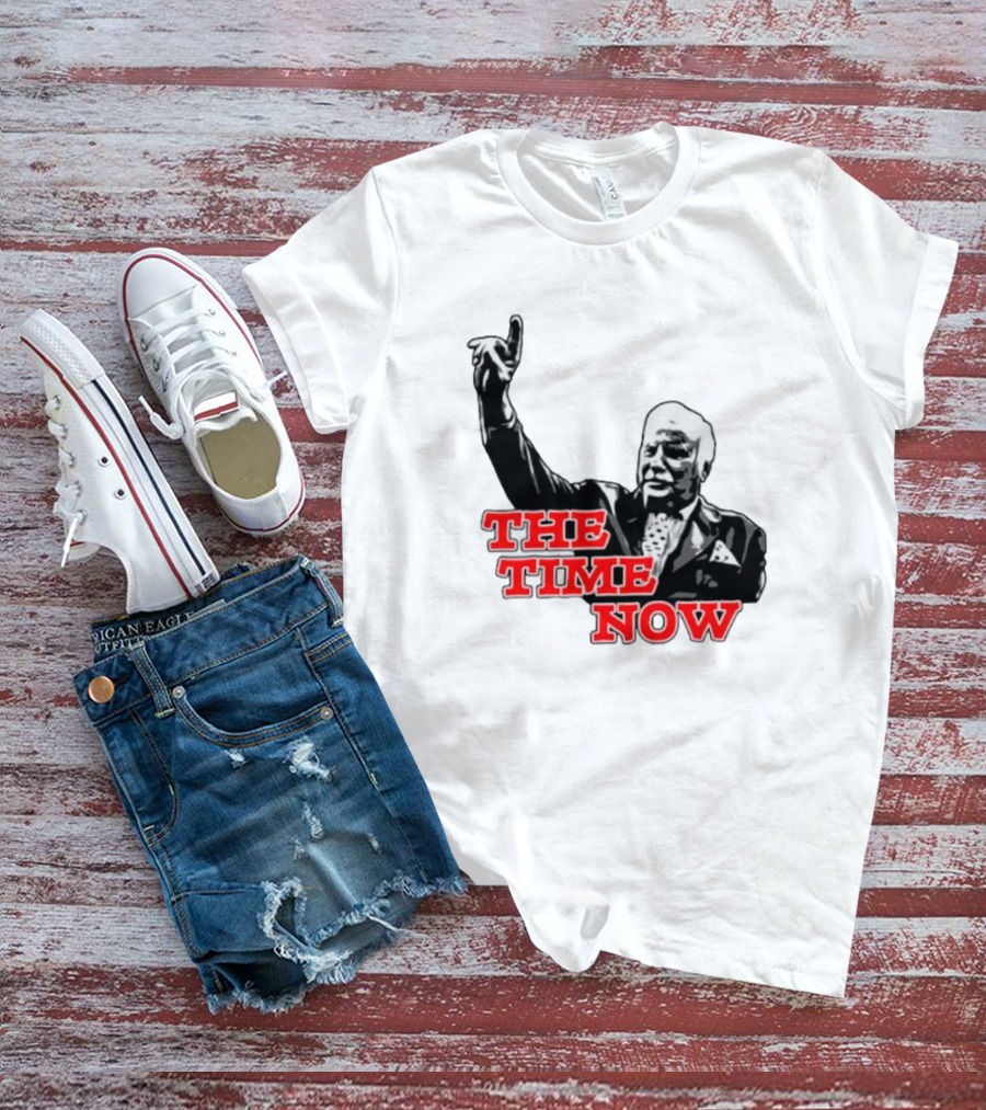 The Time Is Now Iconic Figure With Pointing Gesture T-Shirt