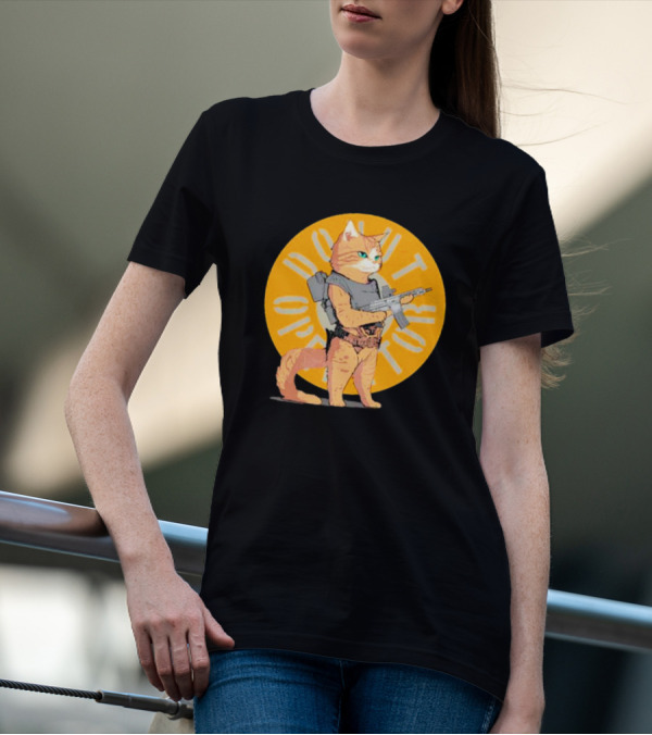 Revenge Of Squirt Cat Armed With Justice Against Dog Domination T-Shirt