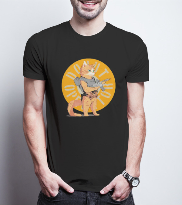 Revenge Of Squirt Cat Armed With Justice Against Dog Domination T-Shirt